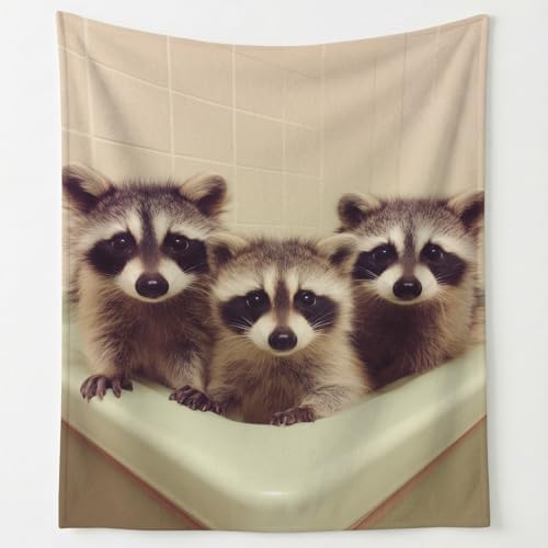 Modern Blanket, Beige Brown Throw Blanket, Minimalist Bathroom Animal