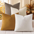a moment Waterproof Throw Pillow Covers Set of 4,18x18 Inch Outdoor