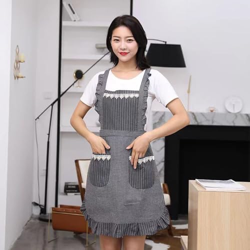 Sefiron Cute Apron for Women with Pockets, Comfortable Kitchen Apron