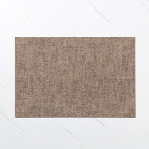 Dining Table Placemat Rectangle 6 PCS, 11.82 x 17.72 Inches Leather