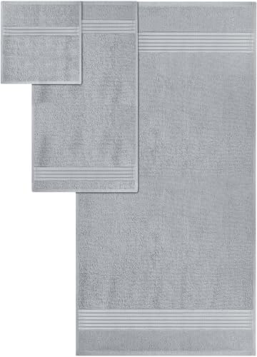 Utopia Towels 8 Piece Premium Towel Set, 2 Bath 2 Hand 4 Wash, Cool