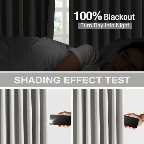 Randall Linen Textued 100% Blackout Curtain for Living