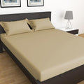 Twin XL-39"x 80" Size 600 TC Beige 100% Pima Cotton 1Pc Fitted Sheet
