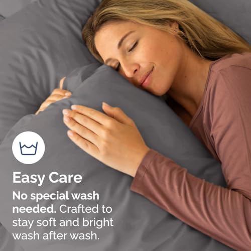 Standard Pillow Cases Set of 6 - Ultra Soft Pillowcase Covers - Dark