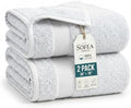 Sofea Bath Sheet Towels 2 Pack Oversized, (35 x 70 Inches) 100% Cotton