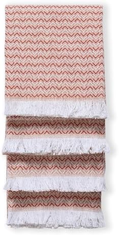 TWINY threads 4 Pc 100% Cotton Kitchen Towels, 16"x26", Quick Dry