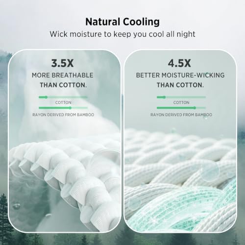 Bedsure Cooling Waffle Blanket for Hot Sleepers, Ivory, Throw XL