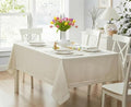 Newbridge Holiday Provence Lattice Ivory 60 x 102 Rectangle Tablecloth