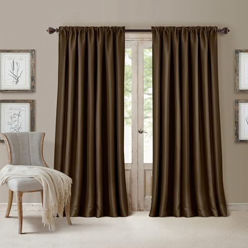 Elrene Home Fashions All Seasons Energy Efficient Room Darkening Rod