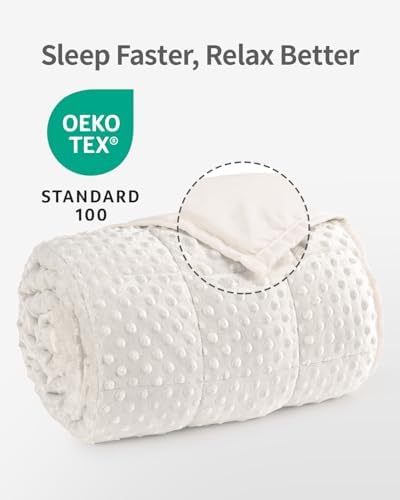 Mr. Sandman Weighted Blanket for Adults, Queen Size 20 lbs