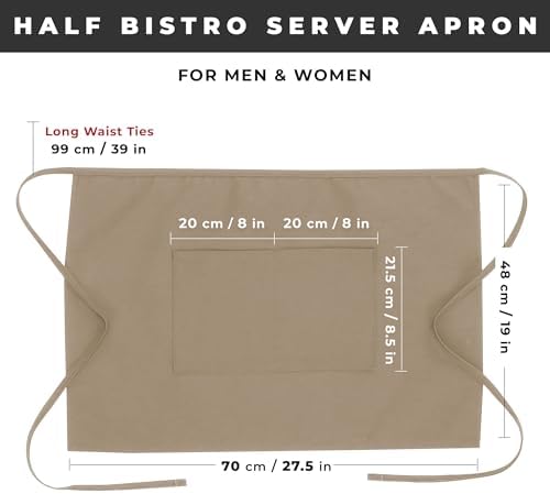 Chef Works Unisex Half Bistro Server Apron