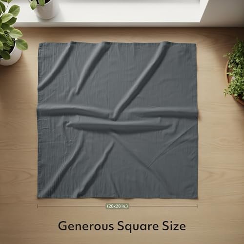 Utopia Kitchen Light Grey Flour Sack Towels [24 Pack - 28 x 28 Inch]
