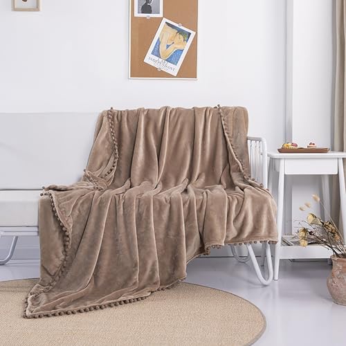 Fleece Throw Blanket for Couch,Soft Cozy Fuzzy Flannel Blanket for