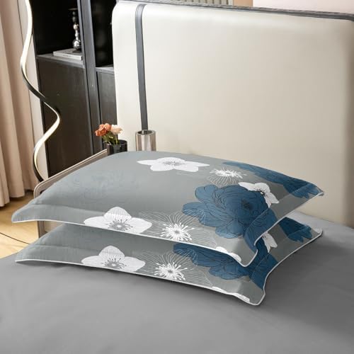 jejeloiu Vintage Floral Duvet Cover 100% Cotton Queen Size Boys Girls