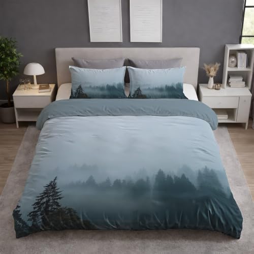 Super Soft Duvet Cover Set Microfiber Bedding Set Mystical Nature