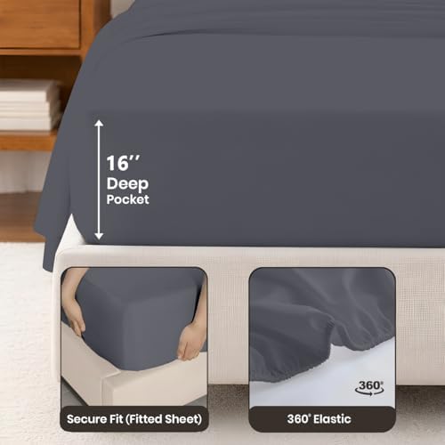 SGI bedding 100% Egyptian Cotton Sheets King Size – Cooling Sheets