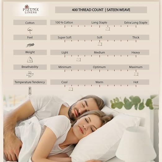 Pizuna Queen Cotton Fitted Sheet 400 Thread Count Simply Taupe
