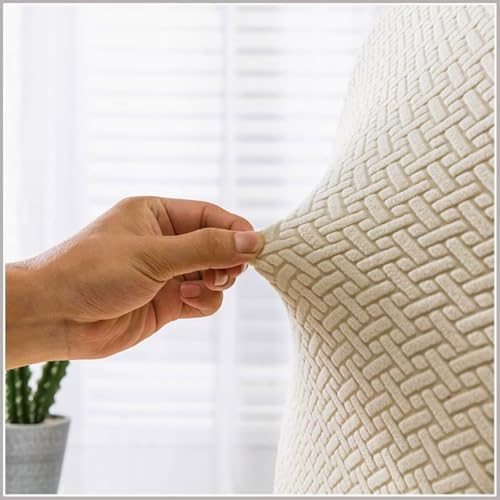 Jacquard Plush XL Dining Chair Covers, Stretch Chaircover,Spandex