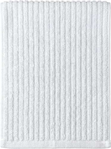 12 Pack, 100% Cotton Ribbed Terry White Bar Mop for Kitchen, Highly