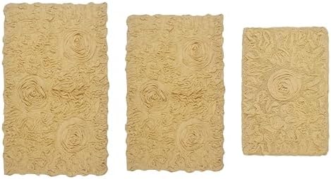 Home Weavers Modesto Collection 100% Cotton Tufted Bath Rugs, Extra