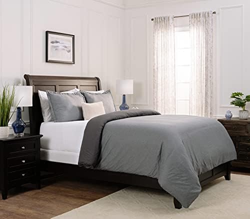 Chanasya Premium Faux Linen Bedding Duvet Cover 3-Piece Soft Luxury