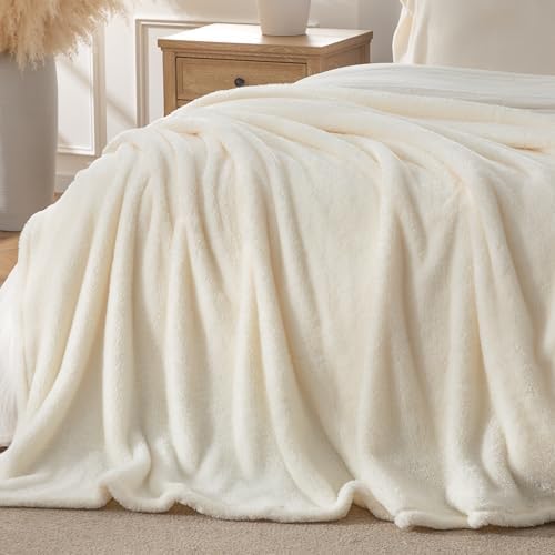 Double-Pile Fluffy Fleece Blanket, Ultra Soft & Warm All-Season Cozy
