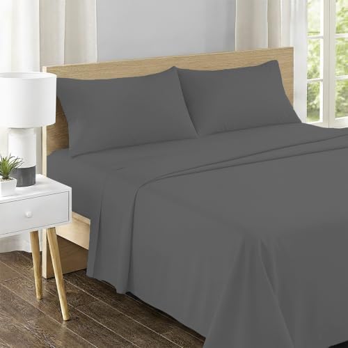 Feather & Stitch 100% Cotton Sateen 500 TC King Size Bed Sheet Set