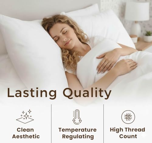 King Size Sheets, 1000 Thread Count 100% Cotton 4-Piece Bed Sheet Set
