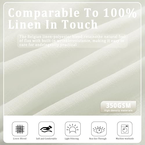Cream Pinch Pleated Curtains 63 Inch Length for Living Room