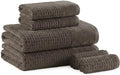 Madison Park Spa Waffle 100% Cotton Bath Towel Set, 600 GSM, 6 PC