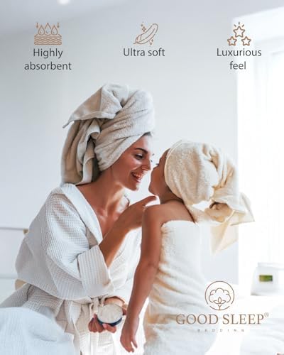 100% Cotton Bath Towel Set, Set of 6 Bath Towels, 2 Bath Towel, 2 Hand
