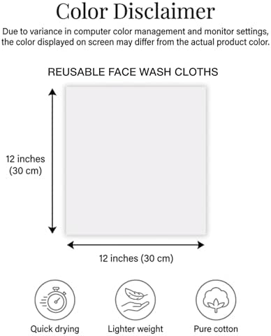 RIVERSIDE 12 Pack Premium Wash Cloths, 12x12 in, 600 GSM, Dark Gray