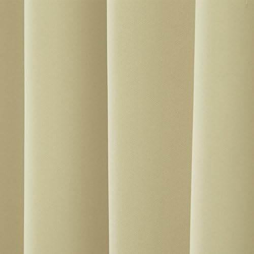 Home Fashion Premium Thermal Insulated Blackout Curtains - Back