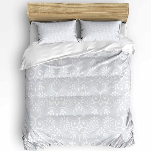 LooPoP Duvet Cover Set Full SizeBoho Floral Comforter Sets 3 Pieces
