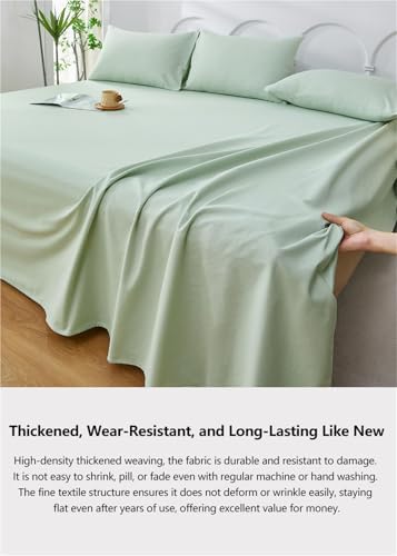 100% Cotton Coarse Fabric Flat Sheet Twin Full Queen King Cal King