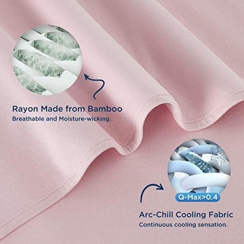Bedsure Cooling Bamboo Blanket Bundle Cooling Pillow Cases, Cooling