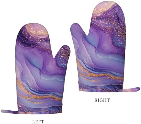 Texture Silicone Oven Mitts 2 Pack - Heat Resistant Kitchen Gloves