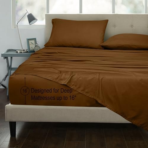 ROYALE LINENS 300 Thread Count 100% Long Staple Combed Cotton Sheet