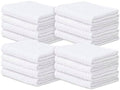 Looperry Ribbed Bar Mop Towels White Terry Cloth Dish Rags, Cotton
