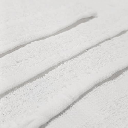 White Wash Cloths - 600 GSM, 12 x 12 Inch, Pack of 36, Ring Spun