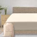 800 TC Fitted California King Sheet Only, 100% Egyptian Cotton - Ivory
