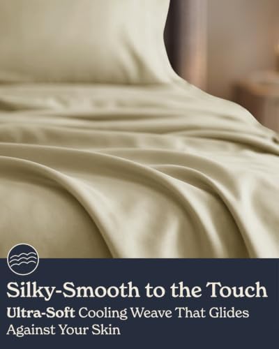 Beckham Hotel Collection Queen 4 Piece Cooling Sheet Set for Hot
