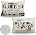 Porch Pillows Outdoor Chair Patio Furniture Pillow Covers 18x18