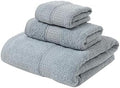 Elonglin 3 Piece Towel Set, 1 Bath Towel & 2 Hand Towels, Cotton