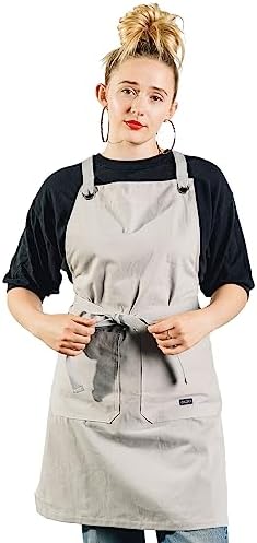 Caldo Crossback Kitchen Apron for Cooking- Mens and Womens