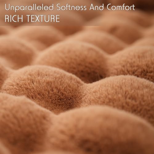 Super Comfort Oversized Warm Thick Bubble Luxury Plush Rabbit Faux Fur