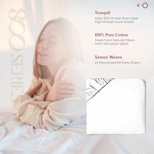 Mayfair Linen 100% Egyptian Cotton Deep Pocket Twin XL Fitted Sheet