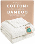 Cooling Waffle Blanket for Hot Sleepers - King Size, 108x90, Ivory