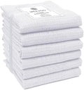 100% Cotton Waffle Kitchen Dish Towels 16x26 inch Set of 6 - Highly