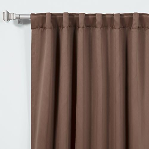 Home Fashion Basic Thermal Insulated Blackout Curtains - Back Tab/Rod